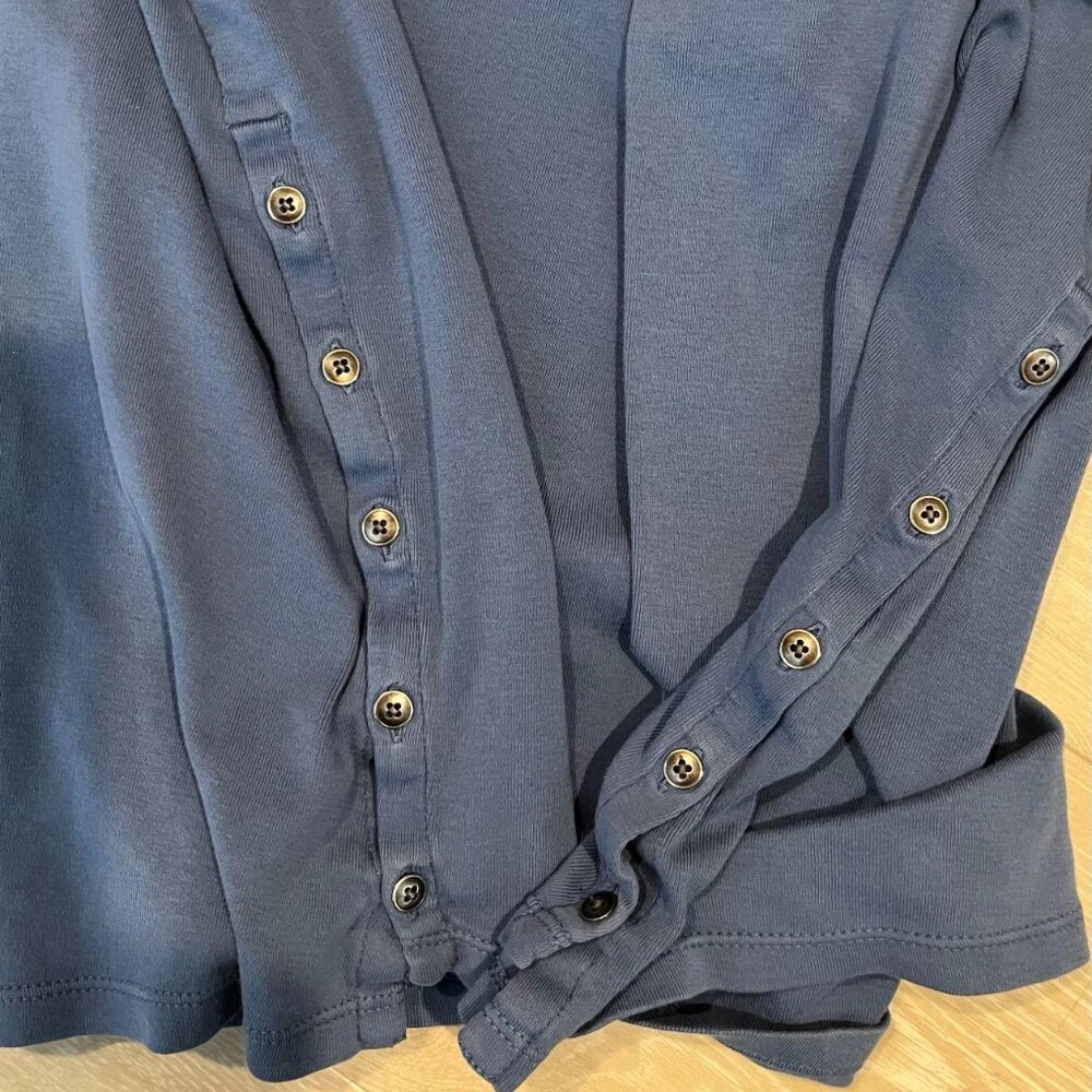 J Jill Perfect Pima blue cotton tunic - Picture 5 of 6